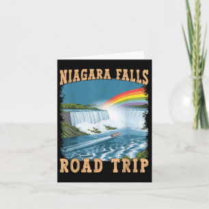 Niagara Falls Road Trip Souvenir Summer Vacation N Card