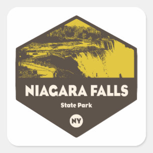 Niagara Falls State Park New York Square Sticker