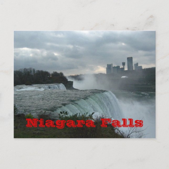 Niagara Falls (text) Postcard (Front)