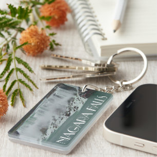 Niagara Falls Travel Photo Keychain