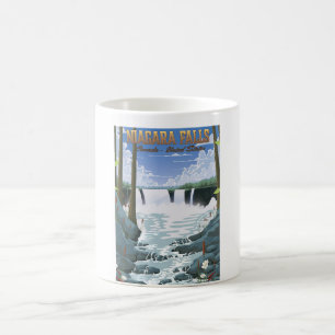 Niagara Falls Travel poster Coffee Mug