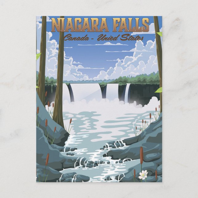Niagara Falls Travel poster Postcard (Front)