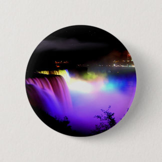 Niagara-Falls-under-floodlights-at-night 2 Inch Round Button
