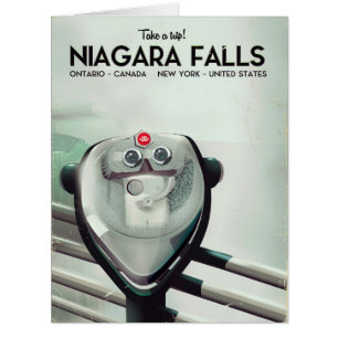 Niagara Falls - USA - affiche de voyage Canada Vin