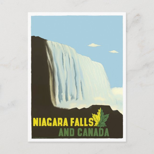 Niagara Falls vintage travel postcard (Front)