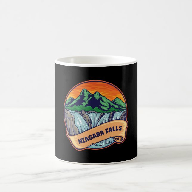 Niagara Falls Waterfall Adventure Coffee Mug (Center)