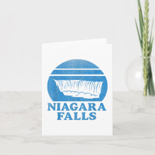 Niagara Falls Waterfall Retro Souvenir Tourist Gif Card