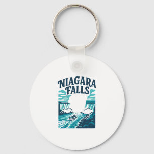 Niagara Falls Waterfall The Falls Souvenir Gift Va Keychain