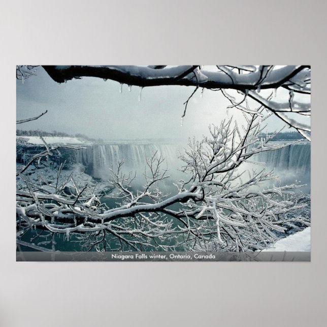 Niagara Falls winter, Ontario, Canada Poster (Front)