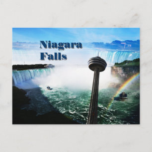 Niagara Falls with rainbow Postcard
