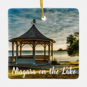 Niagara-on-the-Lake Canada stylized Ceramic Ornament