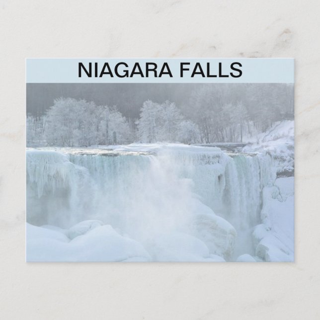 NIAGARA TOMBE UNE CARTE POSTALE GELÉE (Devant)