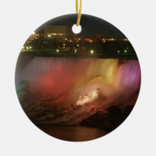 niagra falls ceramic ornament