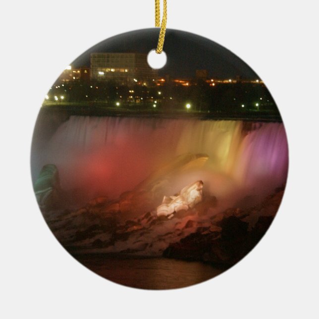 niagra falls ceramic ornament (Front)