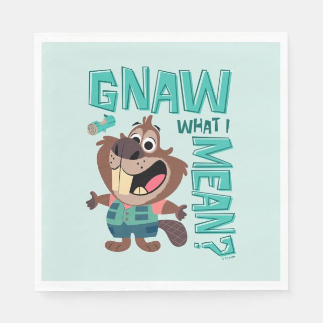 Nibbles Maplestick - Gnaw What I Mean? Napkin (Front)