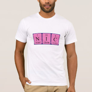 Nic periodic table name shirt