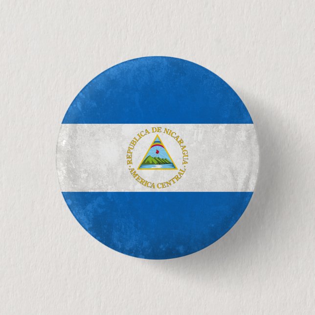 Nicaragua 1 Inch Round Button (Front)