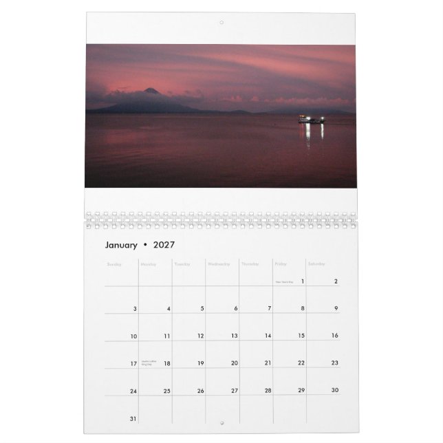 Nicaragua 2010 calendar (Jan 2027)