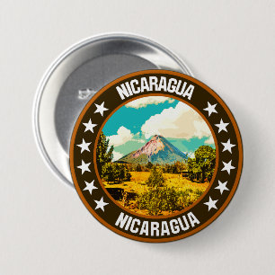 Nicaragua 3 inch round button