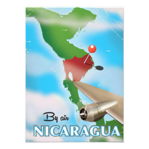 Nicaragua By Air vacation poster