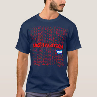 Nicaragua Cascade text 1 T-Shirt