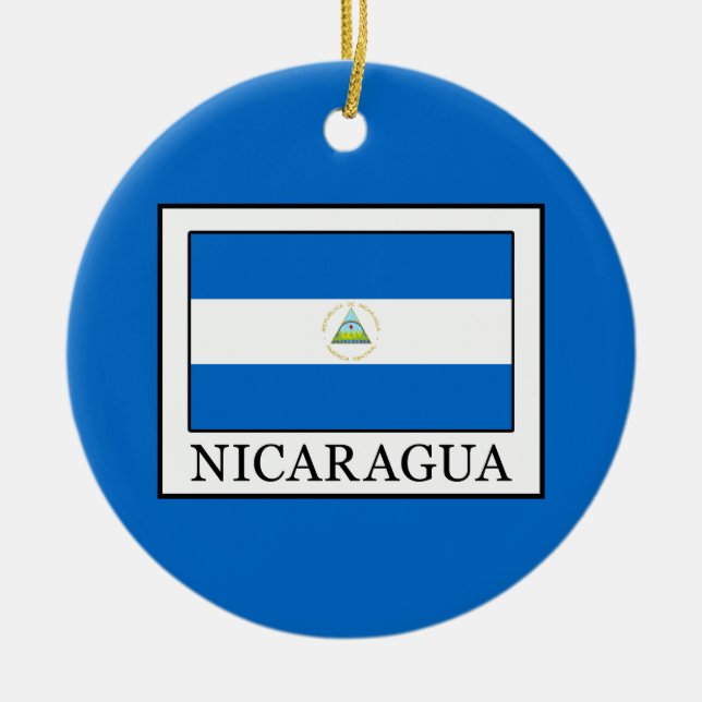 Nicaragua Ceramic Ornament (Front)