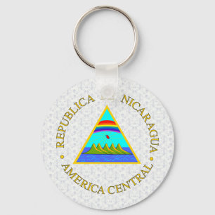 Nicaragua Coat of Arms detail Keychain