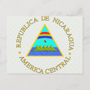 Nicaragua Coat of Arms detail Postcard