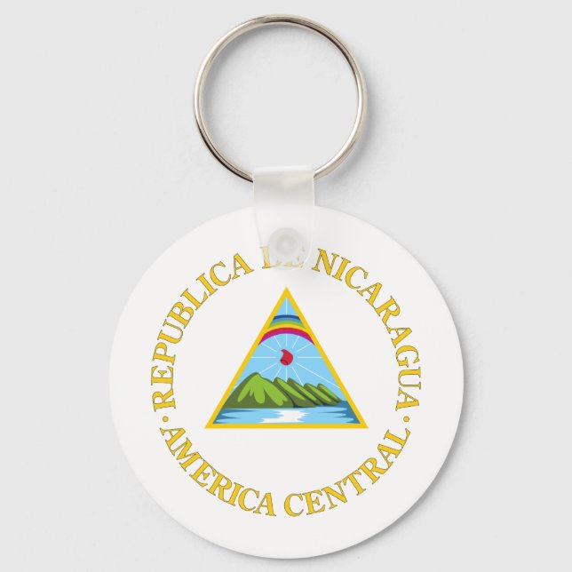 Nicaragua coat of arms keychain (Front)