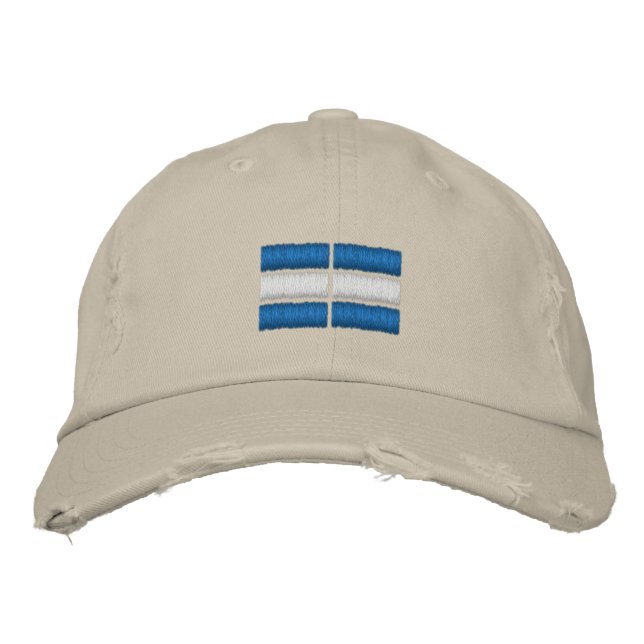 Nicaragua Drapeau Broderie brodé Casquette de base (Devant)