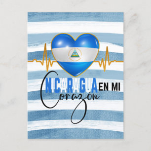 Nicaragua En mi Corazon Nicaraguan Pride Postcard