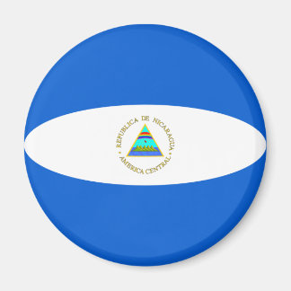 Nicaragua Fisheye Flag Magnet