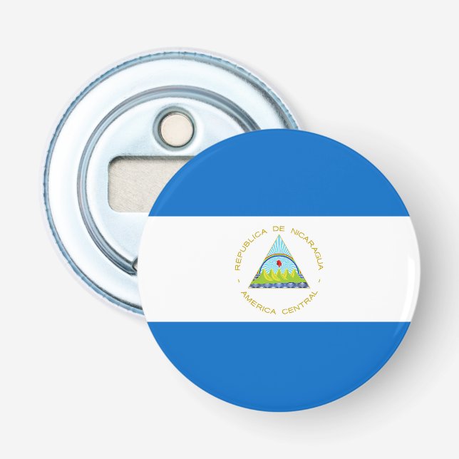 Nicaragua flag bottle opener (Front)