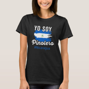 Nicaragua Flag Camiseta Nicaraguan Soy Pinolero Ho T-Shirt