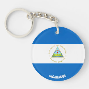 Nicaragua Flag Charming Patriotic Keychain