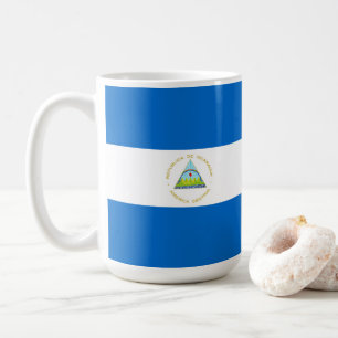Nicaragua flag coffee mug