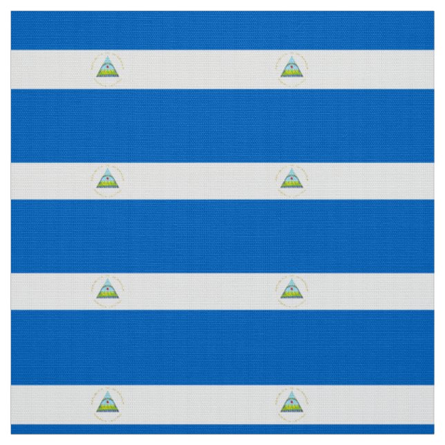 Nicaragua flag fabric (Swatch)