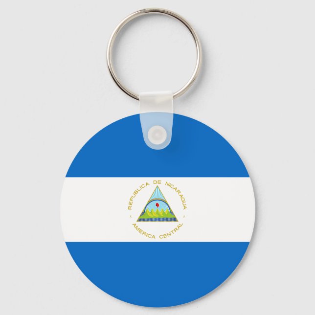 Nicaragua Flag Keychain (Front)