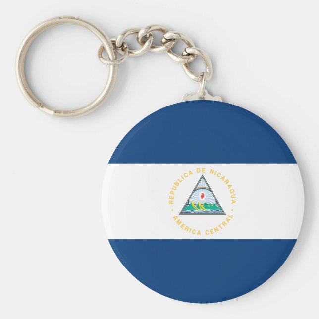 Nicaragua Flag Keychain (Front)