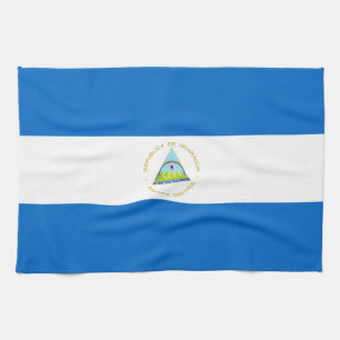Nicaragua flag kitchen towel