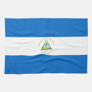 Nicaragua Flag Kitchen Towel