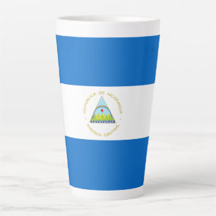 Nicaragua flag latte mug