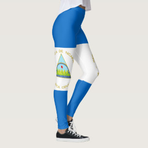 Nicaragua Flag Leggings