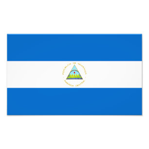 Nicaragua Flag Photo Print