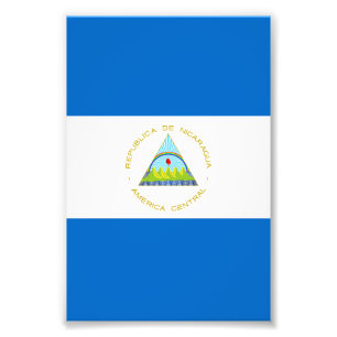 Nicaragua flag photo print