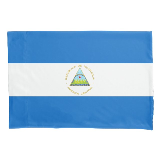 Nicaragua Flag Pillowcase (Front)