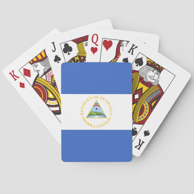 Nicaragua Flag Playing Cards (Back)