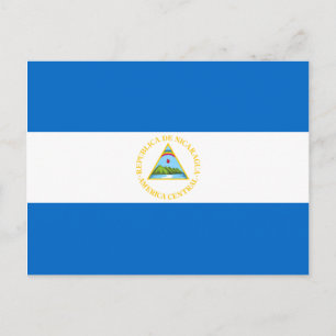 Nicaragua Flag Postcard