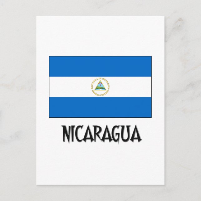 Nicaragua Flag Postcard (Front)
