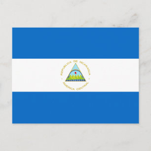 Nicaragua Flag Postcard